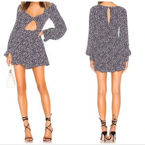 Privacy Please x revolve Geneva Mini Dress in Navy Not Dot